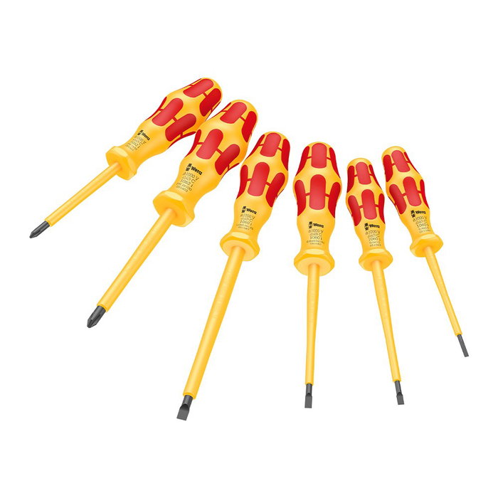 Wera Jeu de 6 tournevis VDE Kraftform 1060 i/1062 i/6