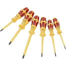 Wera Jeu de 6 tournevis isolés VDE Kraftform