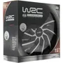 WRC - Lot de 4 enjoliveurs 15 pouces, couleur gris et noir, fixation par clips rapide, design racing, en ABS métallisé verni