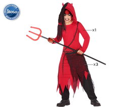 Déguisement pour Enfants Démon Rouge Noir 4 pcs