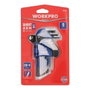 Workpro Jeu de 9 clés Allen métriques courtes, acier chromé-vanadium, 1,5-10 mm