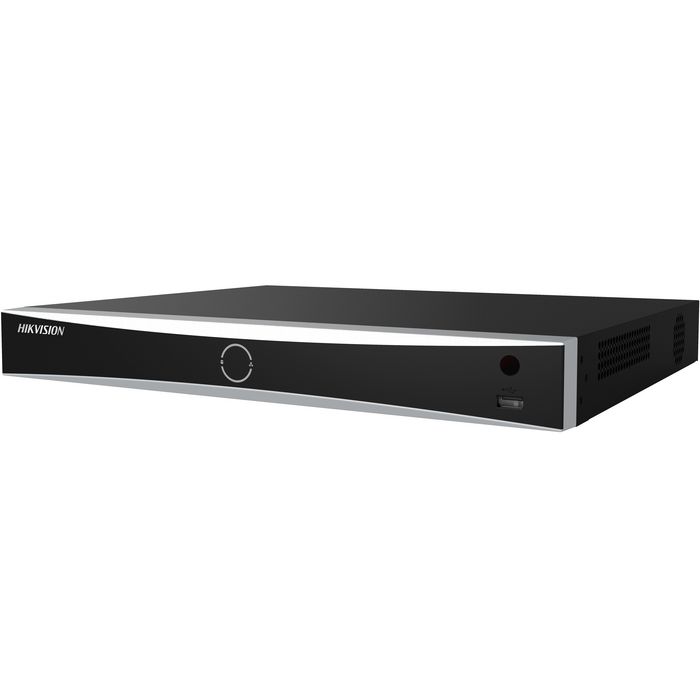 Hikvision NVR 32 canaux 1U K Series AcuSense 4K, H.265+, 16 ports PoE, HDMI, VGA, RCA, SATA, détection de mouvement IA Hikvision NVR 32 canaux 1U K Series AcuSense 4K, H.265+, 16 ports PoE, HDMI, VGA, RCA, SATA, détection de mouvement IA