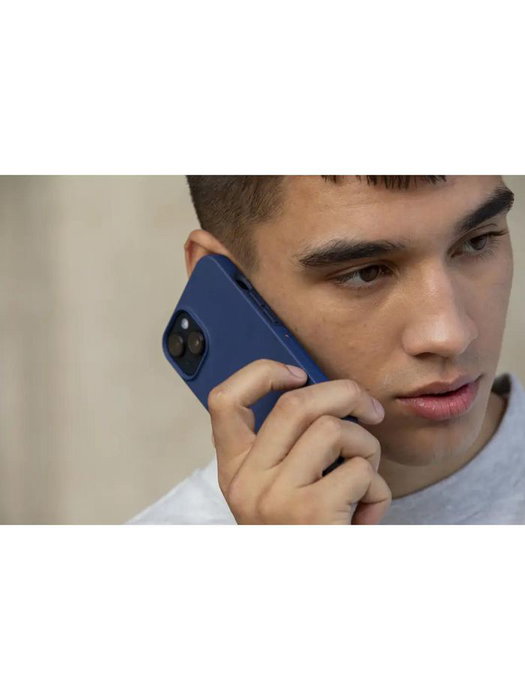 dbramante1928 Iceland Ultra - Coque iPhone 15 Plus avec protection D3O et MagSafe - Bleu - Fin et léger
