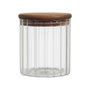 Home Deco Factory Bocal avec couvercle en acacia 500 ml