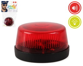 Atosa Sirène Rouge avec Lumière et Son pour Déguisement de Police ou d'Urgence