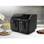 FAGOR Airfryer FG2X4L - Friteuse sans huile double cuisson, 2 cuves de 4L (8L total), 2200W, 10 programmes, cuves lavables au lave-vaisselle