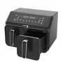 FAGOR Airfryer FG2X4L - Friteuse sans huile double cuisson, 2 cuves de 4L (8L total), 2200W, 10 programmes, cuves lavables au lave-vaisselle