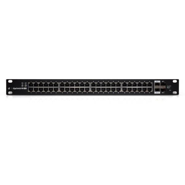 Ubiquiti EdgeSwitch Commutateur Géré Gigabit PoE+ 48 Ports RJ45 avec 2 Ports SFP et 2 Ports SFP+, Débit 70 Gbps, 500W Ubiquiti EdgeSwitch Commutateur Géré Gigabit PoE+ 48 Ports RJ45 avec 2 Ports SFP et 2 Ports SFP+, Débit 70 Gbps, 500W