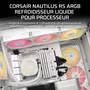 Corsair Nautilus 240 ARGB CW-9060094-WW - Refroidisseur liquide tout-en-un pour CPU, blanc, avec ventilateurs RGB
