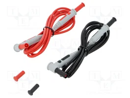 CHAUVIN ARNOUX Kit de cordons de mesure 1,5m 15A noir et rouge
