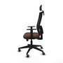 Piqueras y Crespo Chaise de Bureau Horna avec Appui-tête et Soutien Lombaire, Marron Foncé