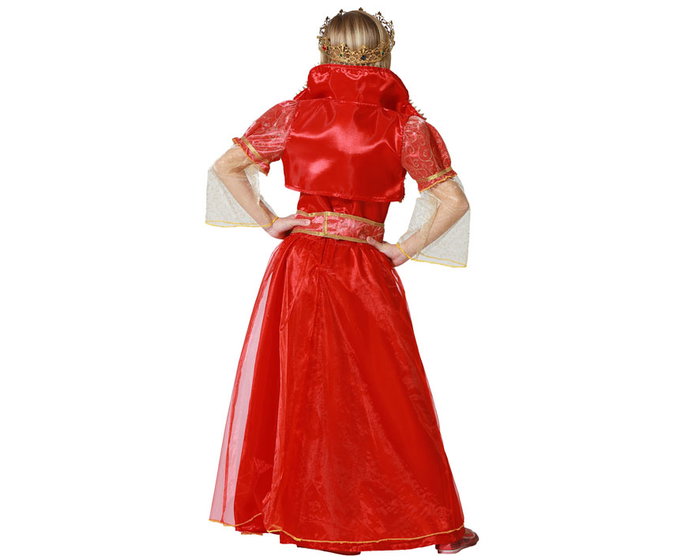 Atosa Déguisement Reine Rouge pour Fille (3-4 ans)