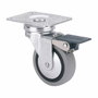 Ruedas Alex Roulette Pivotante Grise Caoutchouc Poliamix Ø 4 cm 17 kg