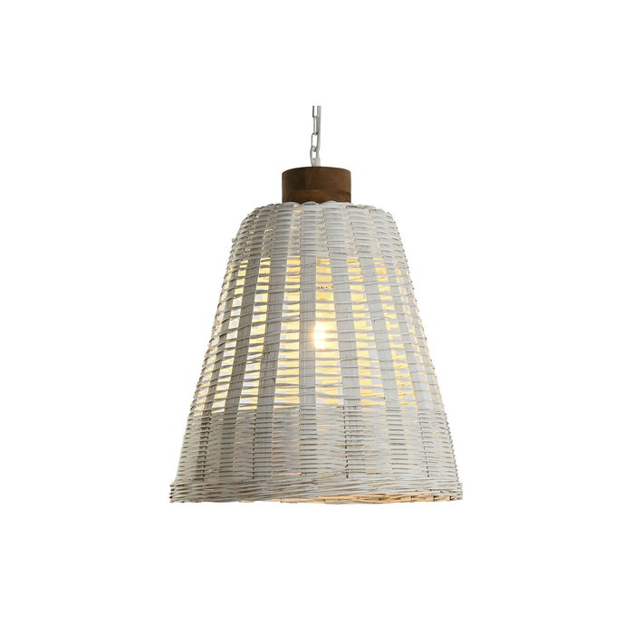 Suspension Home ESPRIT Blanc Bambou Bois de manguier 50 W 48 x 48 x 57 cm Suspension Home ESPRIT Blanc Bambou Bois de manguier 50 W 48 x 48 x 57 cm