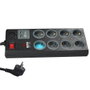 GSC Evolution Multiprise 8 Prises + 2 USB - Noir