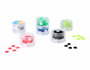 Innspiro Set de gemmes acryliques carrées couleurs fluo 8x8mm (240u approx.)