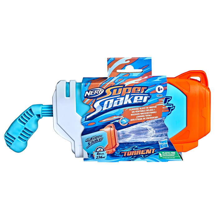 NERF Super Soaker Torrent F3889 Lanzador de Agua à Pompe pour Enfants dès 6 Ans, Facile à Remplir et Utiliser, Multilingue (Anglais, Français, Allemand, Italien, Espagnol) NERF Super Soaker Torrent F3889 Lanzador de Agua à Pompe pour Enfants dès 6 Ans, Facile à Remplir et Utiliser, Multilingue (Anglais, Français, Allemand, Italien, Espagnol)