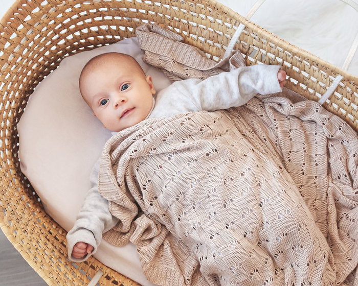 KioKids Couverture en Bambou Beige