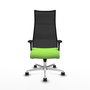 Piqueras y Crespo Chaise de Bureau Albacete Pistache et Noir