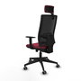 Piqueras y Crespo Chaise de Bureau Horna Traslack Grenat et Noir