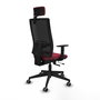 Piqueras y Crespo Chaise de Bureau Horna Traslack Grenat et Noir