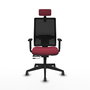 Piqueras y Crespo Chaise de Bureau Horna Traslack Grenat et Noir
