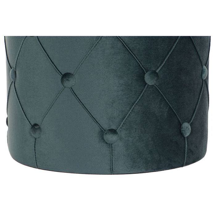 Repose-pied DKD Home Decor Vert Rose Rose foncé Doré Velours 36 x 36 x 44 cm (2)