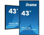 Iiyama LH7554UHS - Écran professionnel 43" 4K UHD IPS 500 cd/m², modes Portrait/Paysage, Android OS intégré, pour affichage numérique 24/7