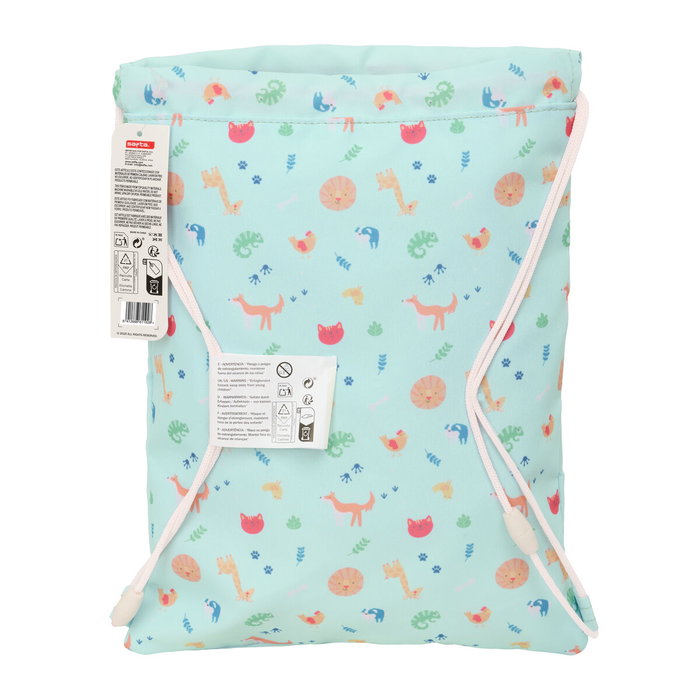 Sac à dos serré par des ficelles Safta Pandi Bleu 26 x 34 x 1 cm