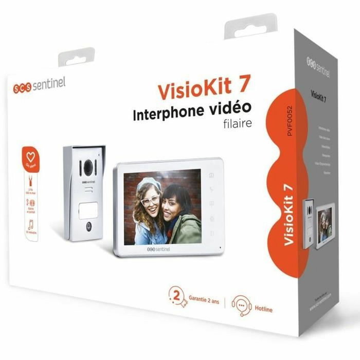 SCS SENTINEL VisioKit 7 Interphone vidéo filaire Blanc SCS SENTINEL VisioKit 7 Interphone vidéo filaire Blanc