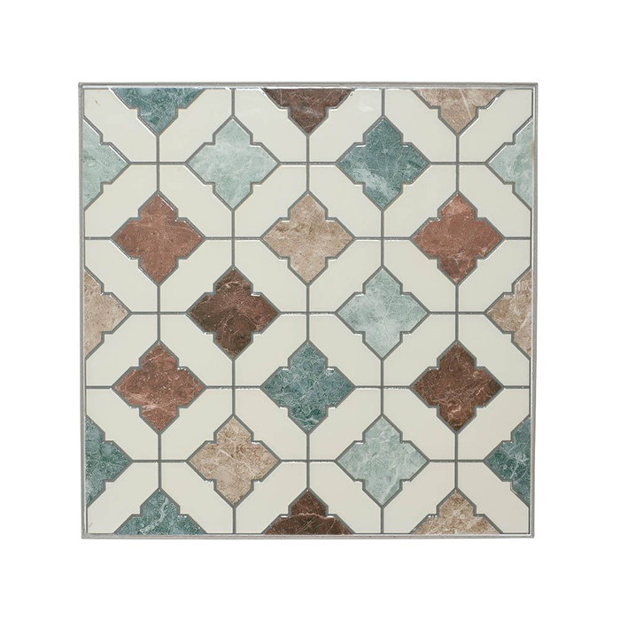 Basics Table pliante bistro Marrakech en métal et mosaïque pour extérieur 58 x 58 x 76 cm