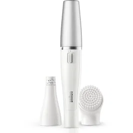 Braun Face SE810 - Épilateur visage 2-en-1 Wet & Dry avec brosse nettoyante