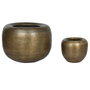 Home ESPRIT Set de pots de fleurs Doré Aluminium 64 x 64 x 47 cm