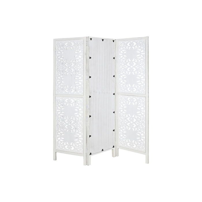 Paravent Home ESPRIT Blanc Bois de manguier Miroir 152 x 2 x 182 cm Paravent Home ESPRIT Blanc Bois de manguier Miroir 152 x 2 x 182 cm