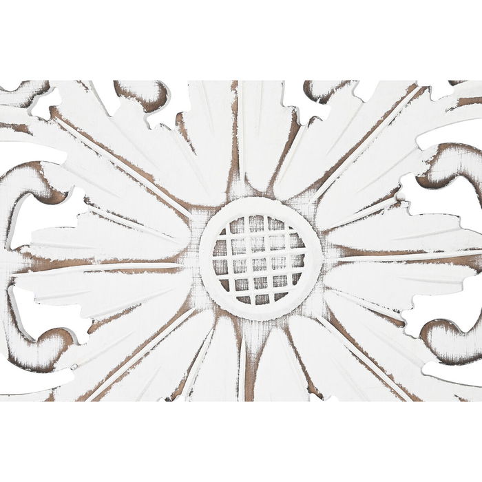 Paravent Home ESPRIT Blanc Bois de manguier Miroir 152 x 2 x 182 cm