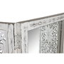 Paravent Home ESPRIT Blanc Bois de manguier Miroir 152 x 2 x 182 cm