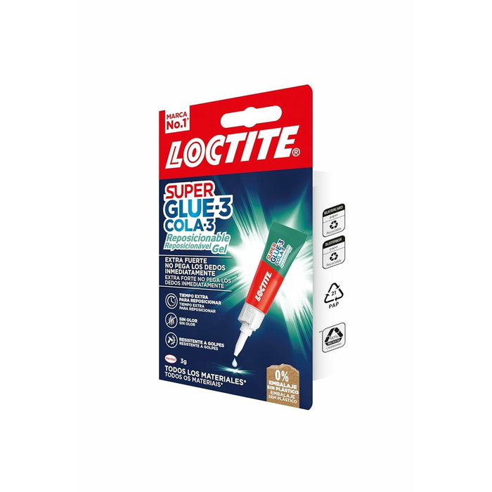 Colle Loctite SuperGlue-3 2943113 3 g Repositionnable Gel Colle Loctite SuperGlue-3 2943113 3 g Repositionnable Gel