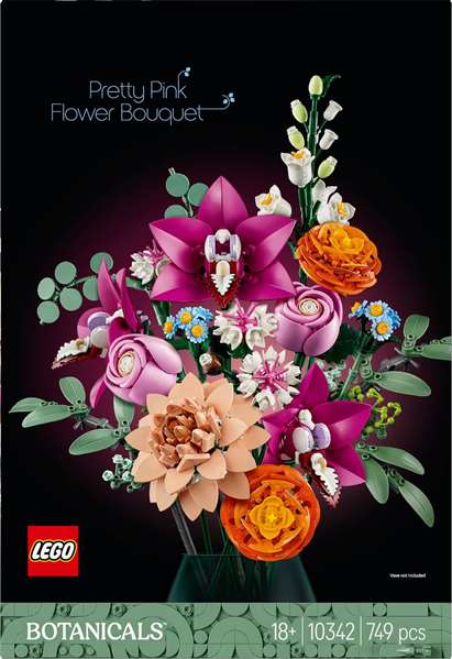 LEGO Botanicals Ramo de Flores Fantasía en Rosa 10342 LEGO Botanicals Ramo de Flores Fantasía en Rosa 10342