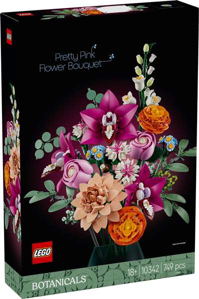 LEGO Botanicals Ramo de Flores Fantasía en Rosa 10342 LEGO Botanicals Ramo de Flores Fantasía en Rosa 10342