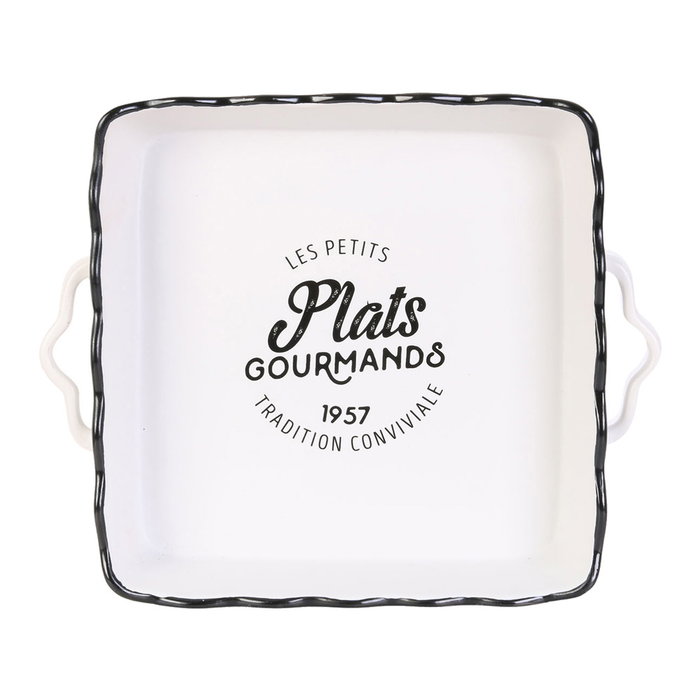 Cook Concept Plat carré avec anses 25x25 cm Plats Gourmands