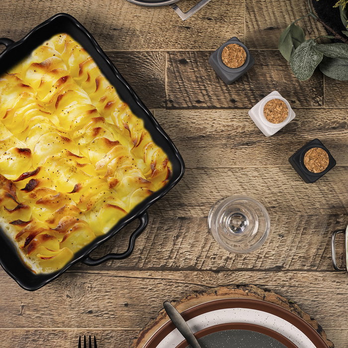 Cook Concept Plat carré avec anses 25x25 cm Plats Gourmands