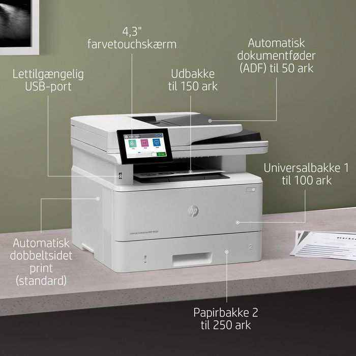 HP LaserJet Enterprise M430f Imprimante multifonction Noir