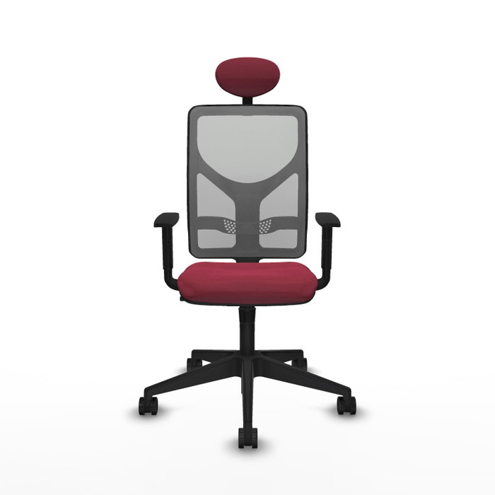 Piqueras y Crespo Chaise de Bureau Motilla Granate et Gris Piqueras y Crespo Chaise de Bureau Motilla Granate et Gris