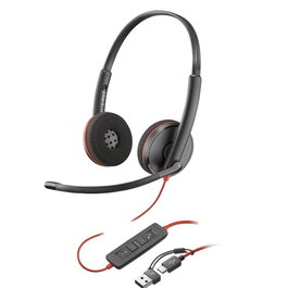 Poly Blackwire 3220 Casque Stéréo USB-C Filaire Oreillette Noire