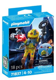 Playmobil Héros Robot 71837 - Figurine Robotique avec Lancer de Projectiles et Âge Recommandé +4 Ans