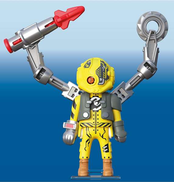Playmobil Héros Robot 71837 - Figurine Robotique avec Lancer de Projectiles et Âge Recommandé +4 Ans