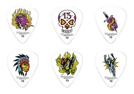 Dunlop Alan Forbes Blackline - Lot de 6 médiators 0,73 mm