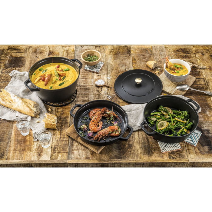 Zwilling Staub Roaster La Cocotte Set 3 pièces noir Zwilling Staub Roaster La Cocotte Set 3 pièces noir