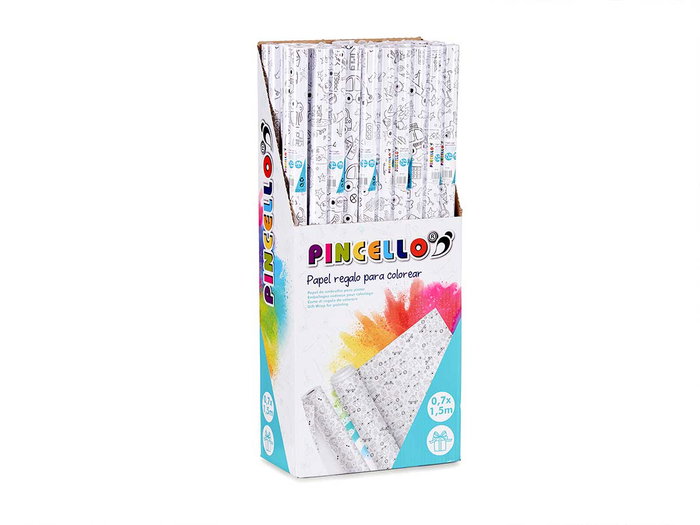 Pincello Papier Cadeau extraterrestres et véhicules 0,70x1,5 m (Set de 50)