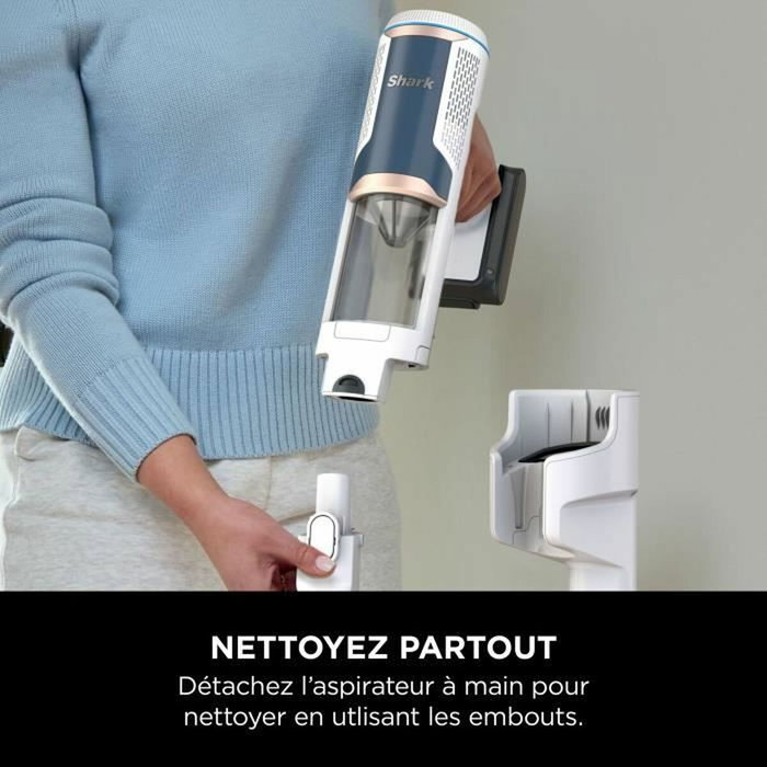 Shark BU3521EU - Aspirateur balai sans fil Blanc et bleu